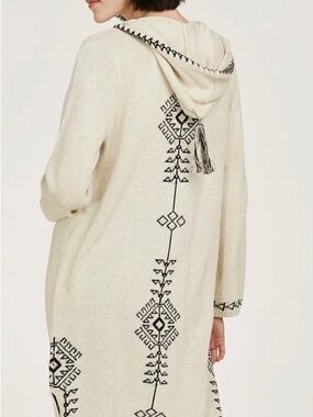 Cotton by autumn cashmere maxi hoodie with tassel